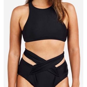 Cupshe Black Tank Bikini